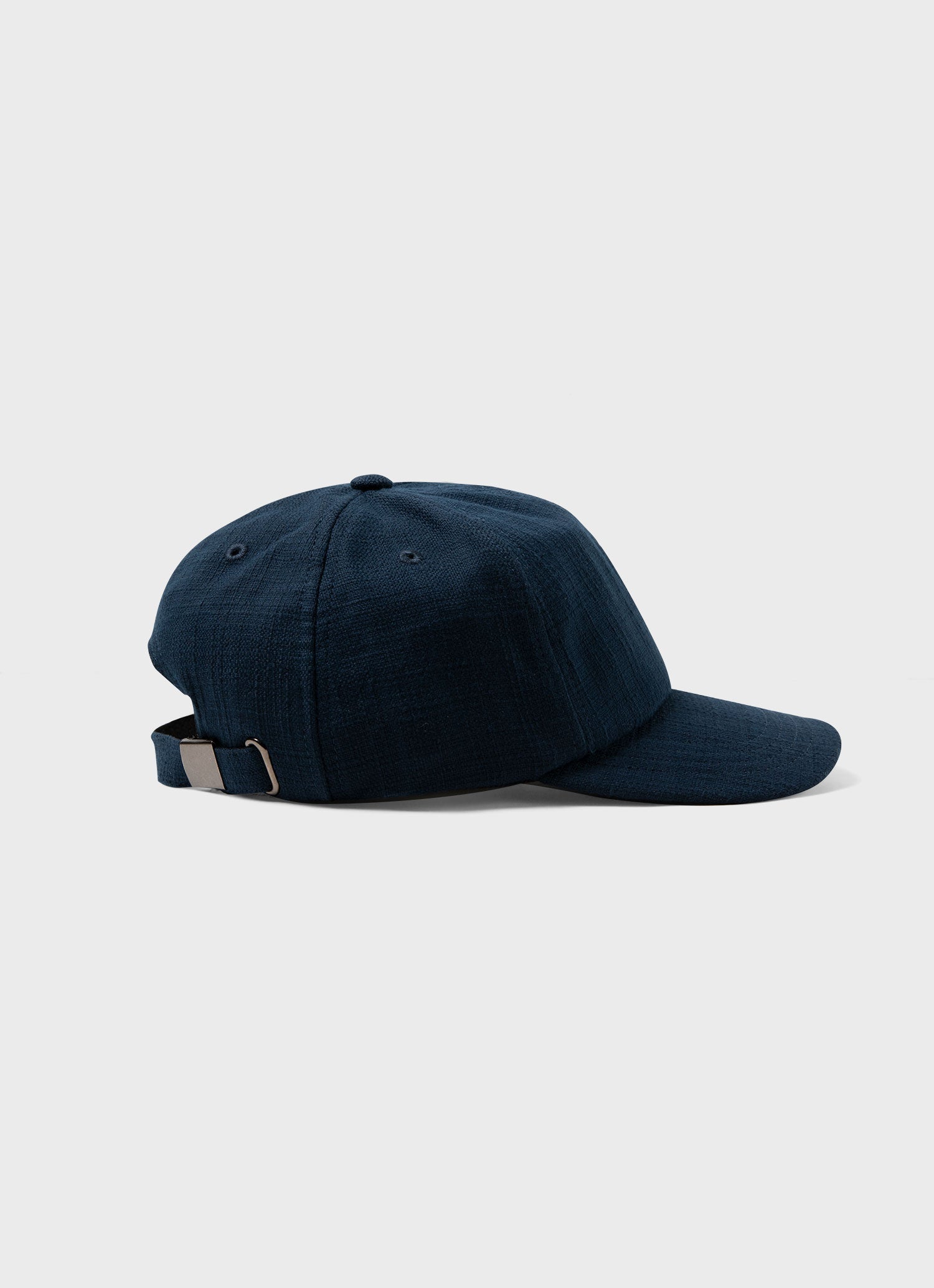 Cotton Raffia Cap in Navy