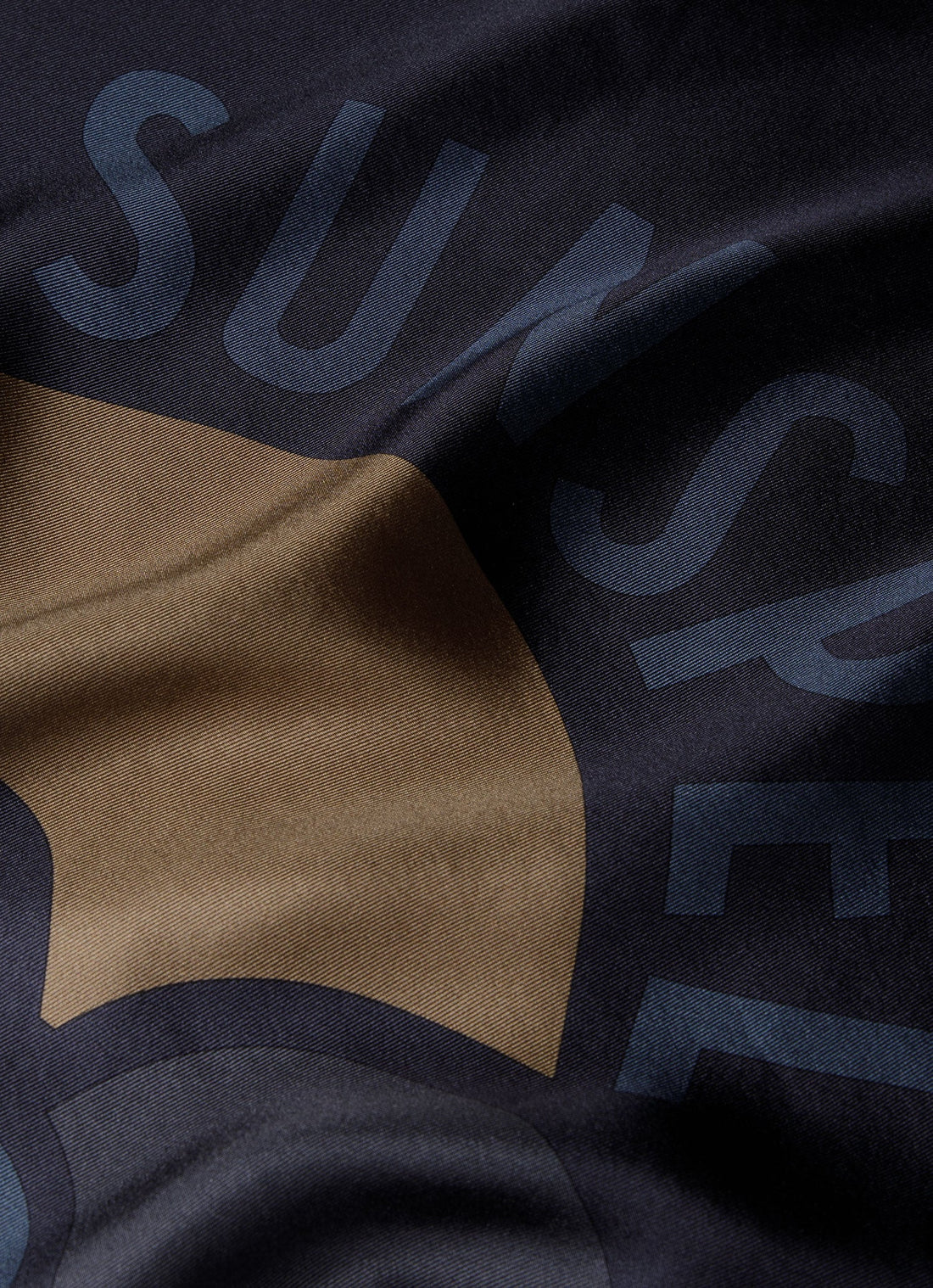 Silk Pocket Square in Navy/Slate Blue