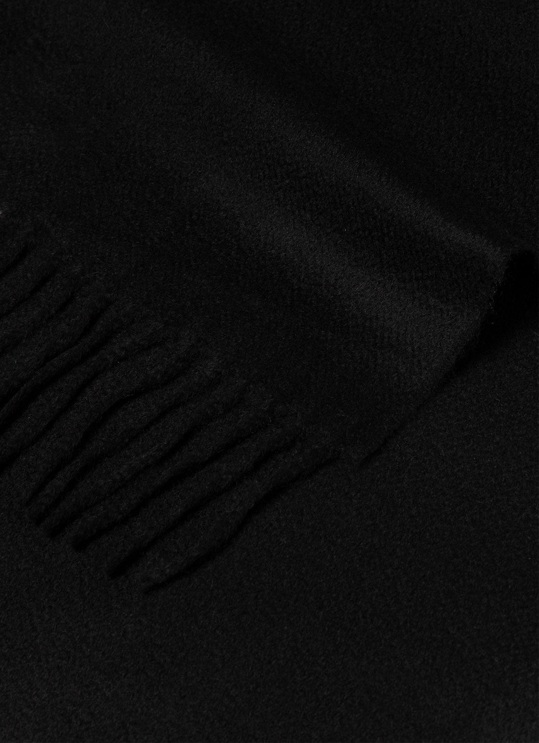 Cashmere Woven Scarf in Black