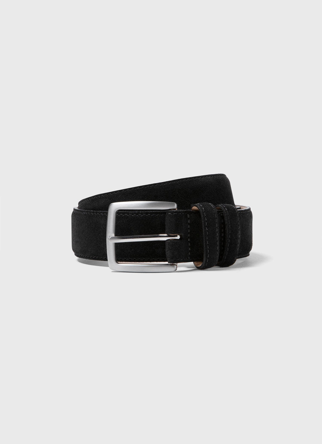 Men's Suede Belt in Black