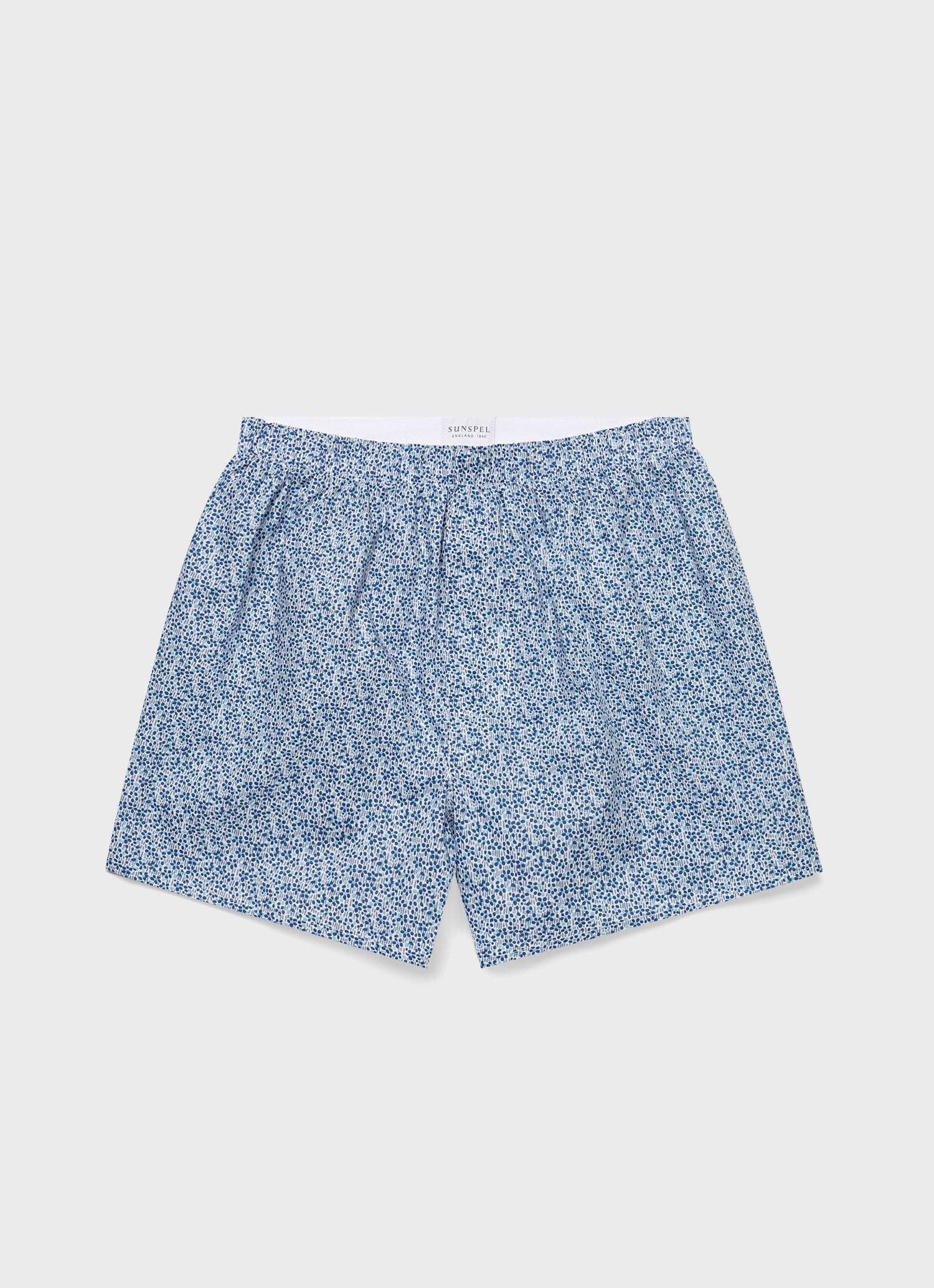 Men's Classic Boxer Shorts in Liberty Fabric in Ink Blue Meadow