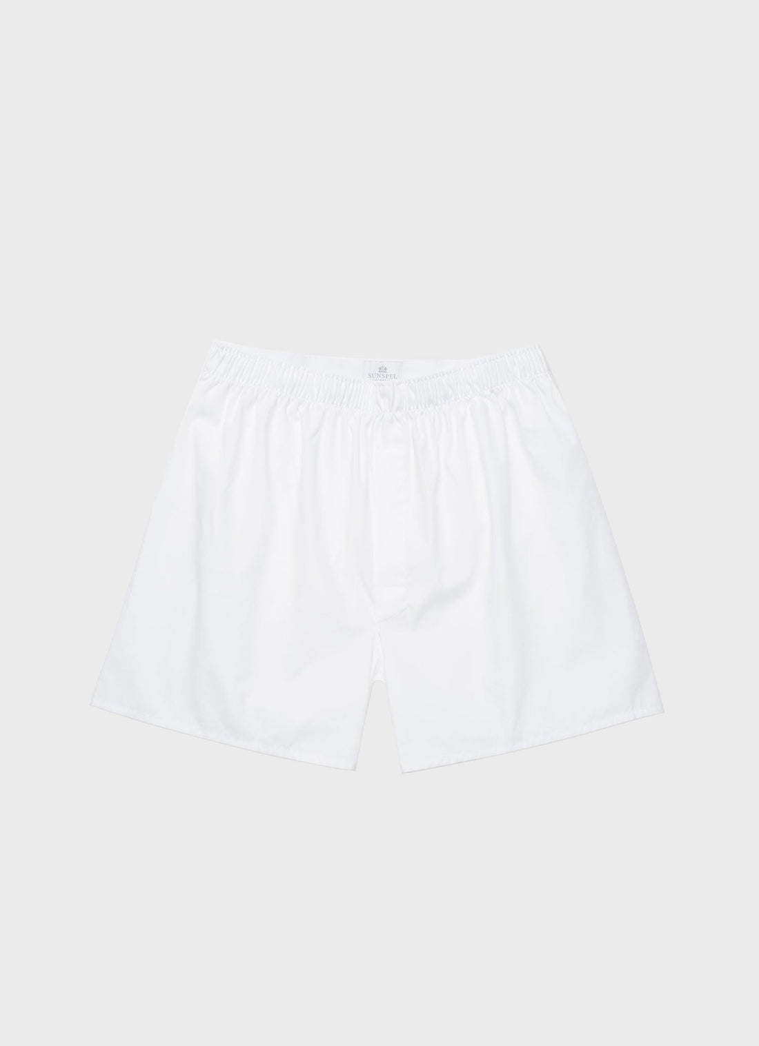 Men's Long Cut Classic Boxer Shorts in White