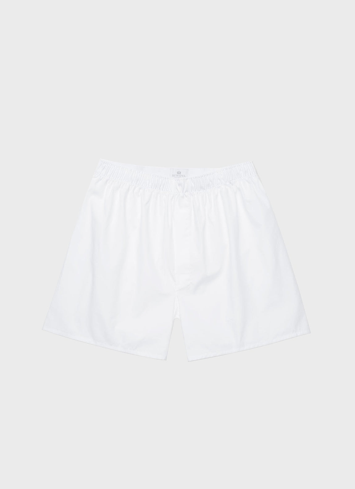 Men's Long Cut Classic Boxer Shorts in White