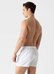 Men's Sea Island Cotton Boxer Short in White