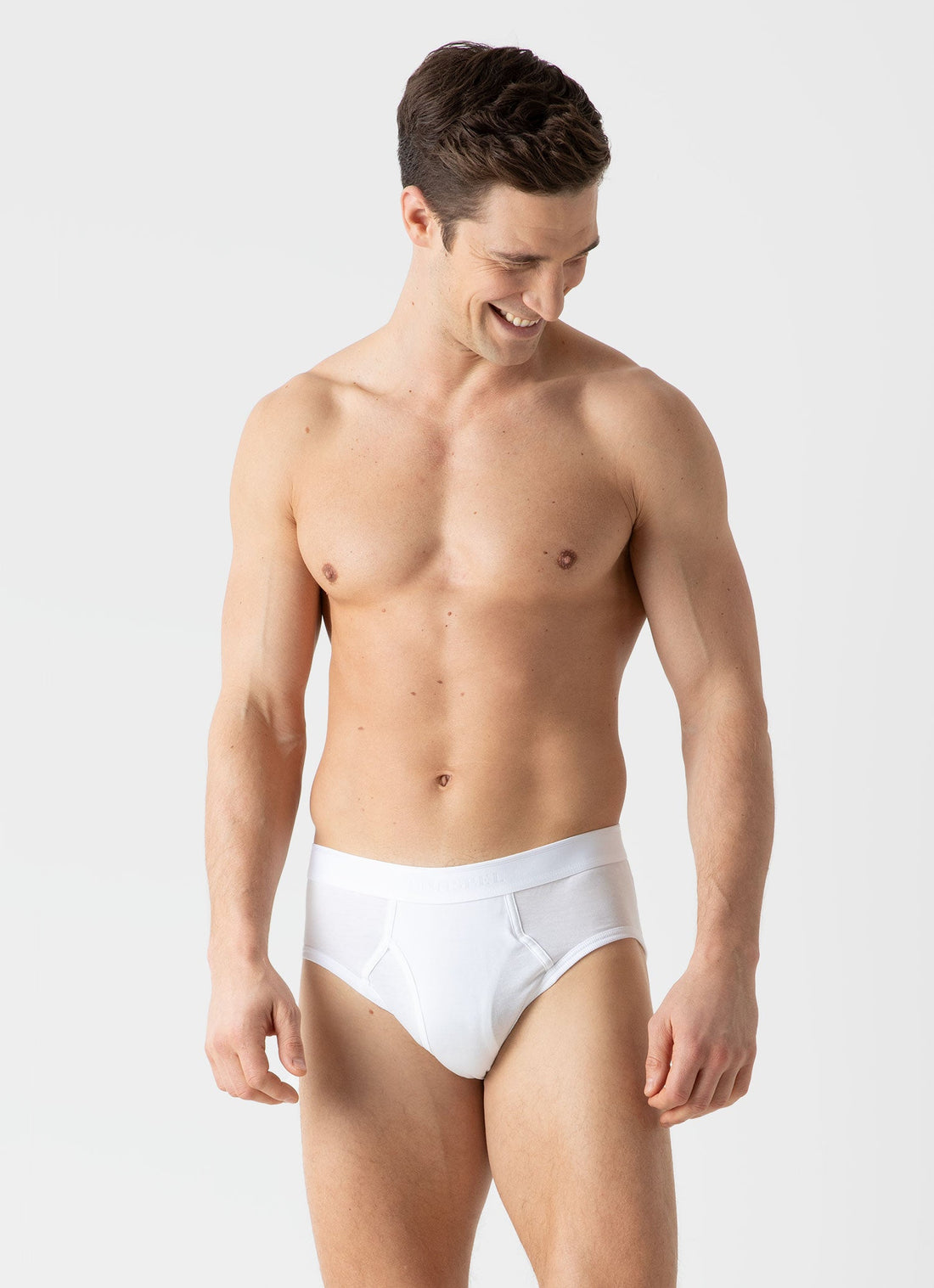 Men's Superfine Cotton Briefs in White