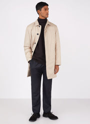 Men's Insulated Mac in Light Stone