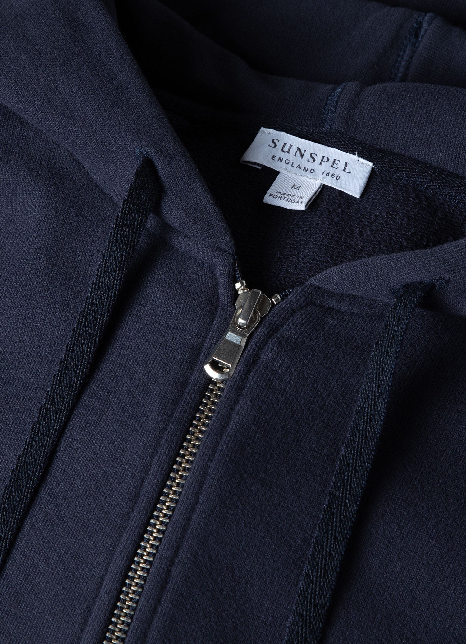 Men's Loopback Zip Hoody in Navy