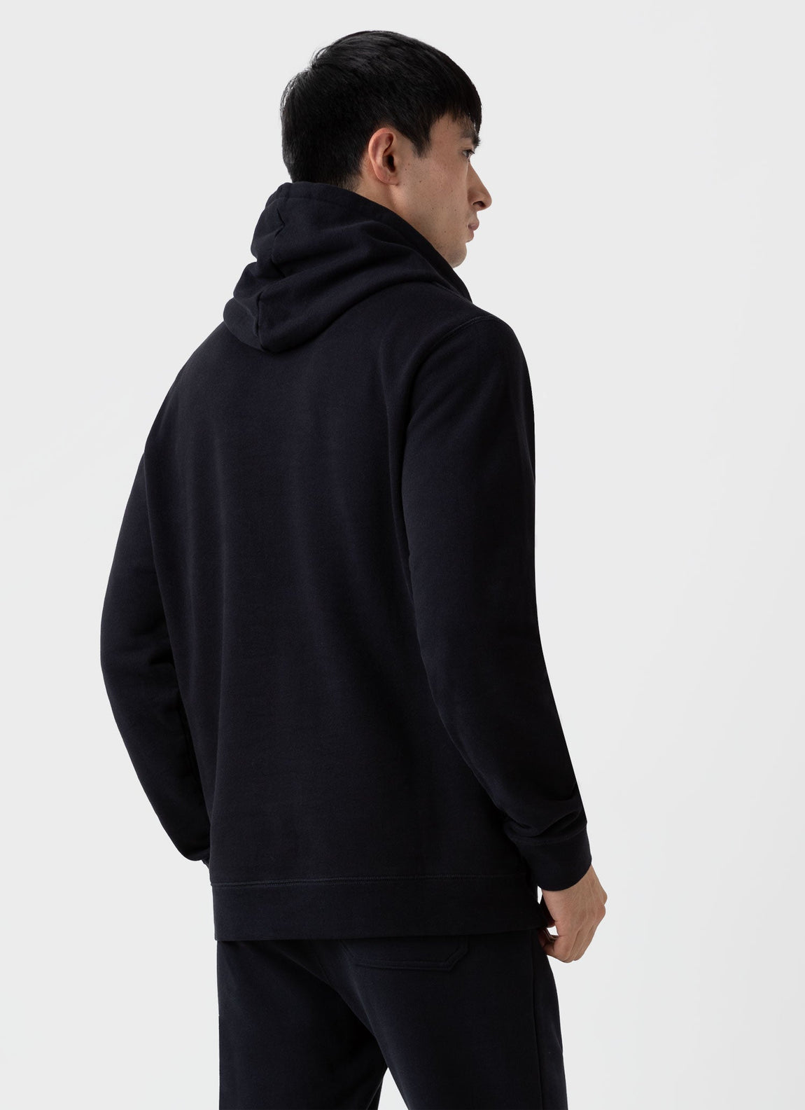 Men's Loopback Hoody in Black