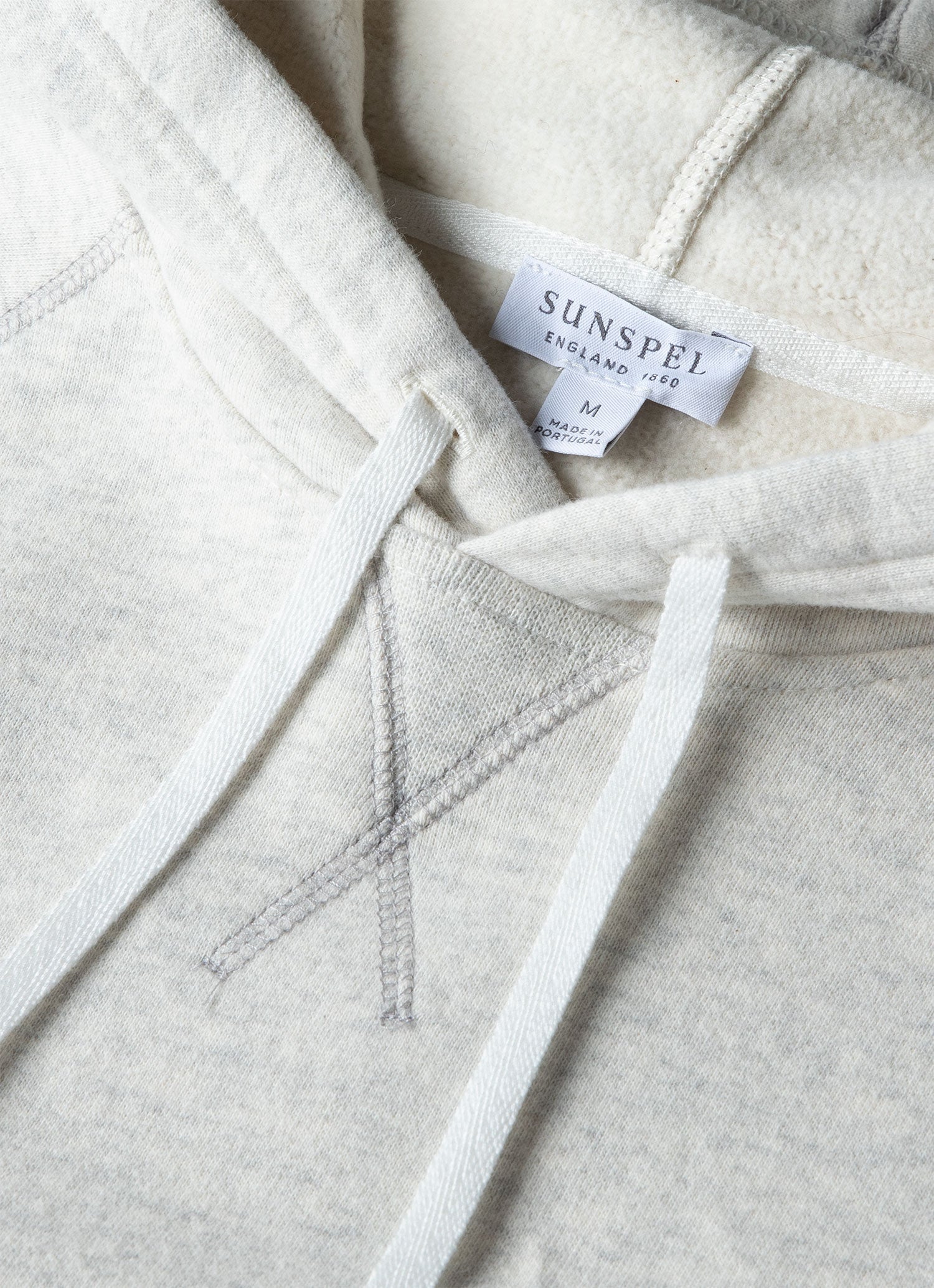 Men's Fleeceback Hoodie in Archive White Melange