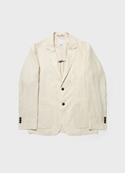 Men's Linen Two-Piece Suit in Light Sand