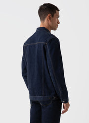 Men's Japanese Selvedge Denim Jacket in Denim Rinse Wash