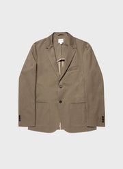 Men's Brushed Cotton Wool Blazer in Sandstone