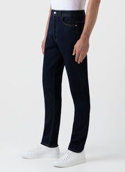 Men's Slim Fit Jeans in Rinse Wash Denim