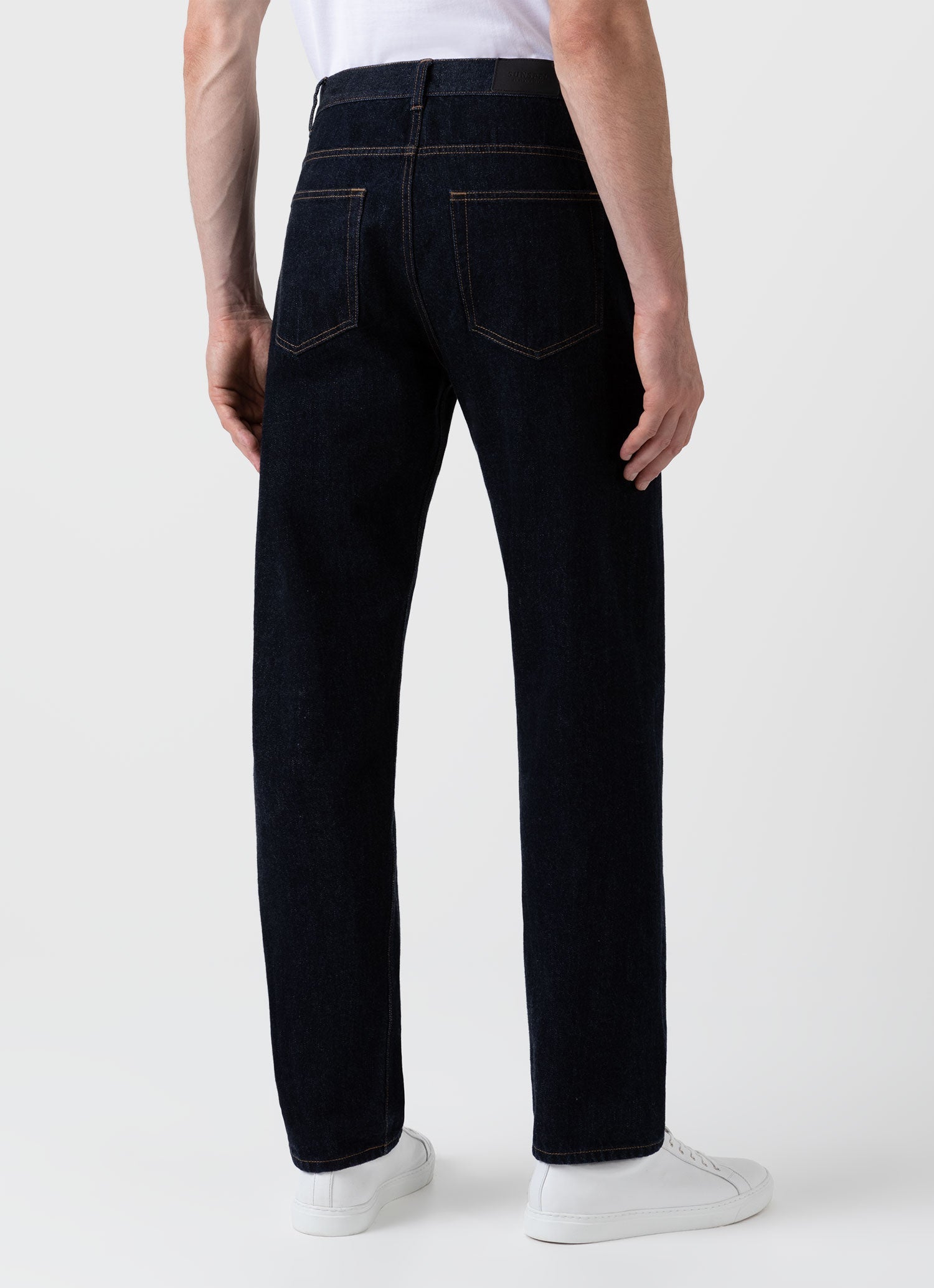 Men's Japanese Selvedge Denim Jean in Denim Rinse Wash