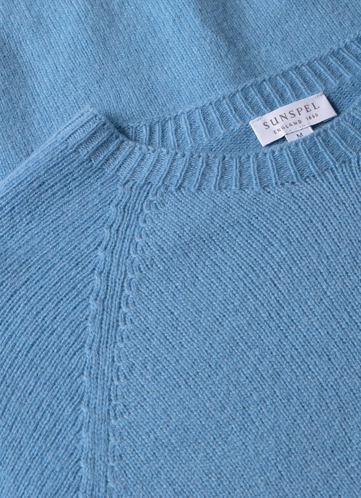 Men's Lambswool Crew Neck Jumper in Cornflower