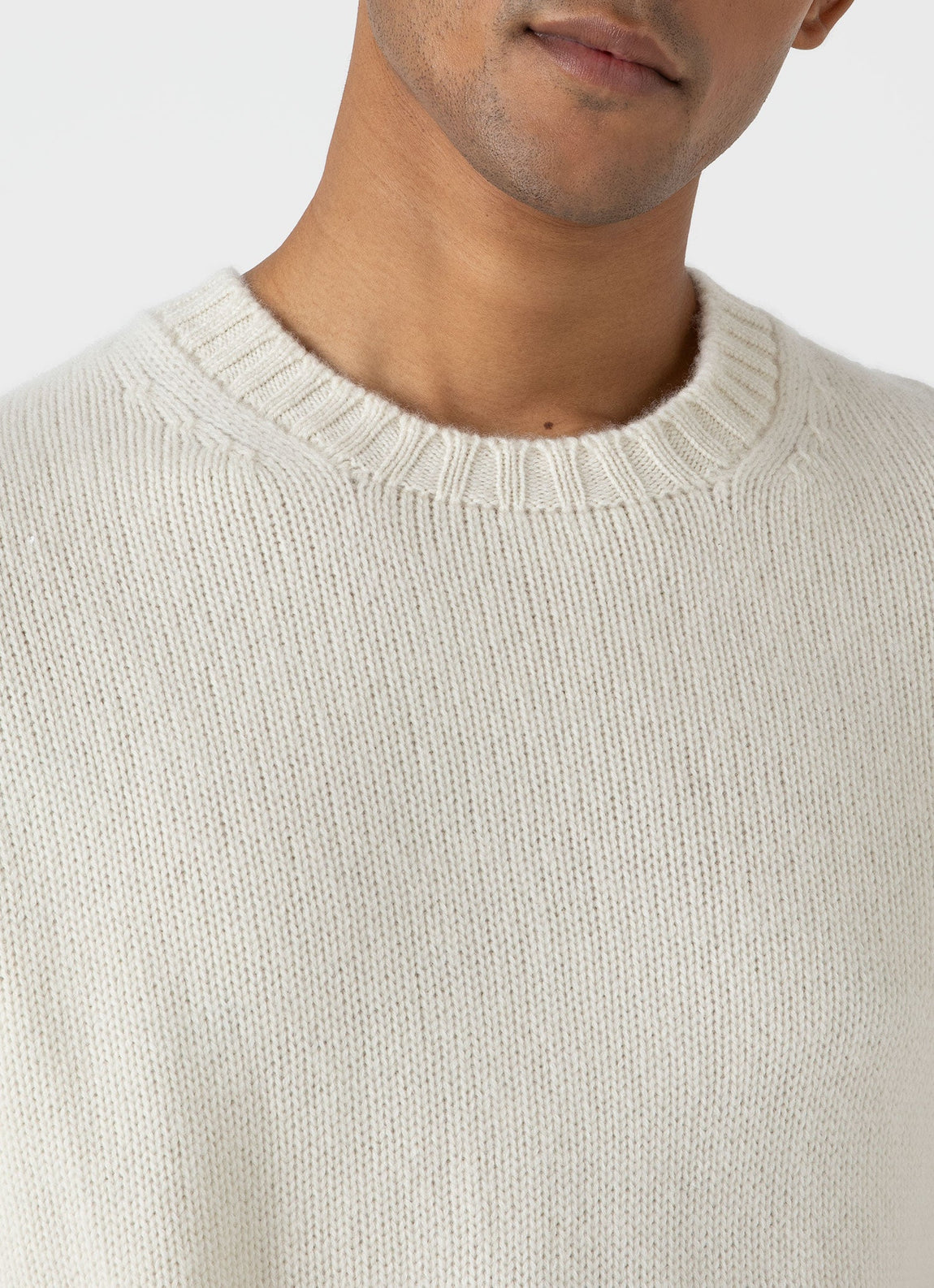 Men's Roxburgh Cashmere Jumper in Undyed