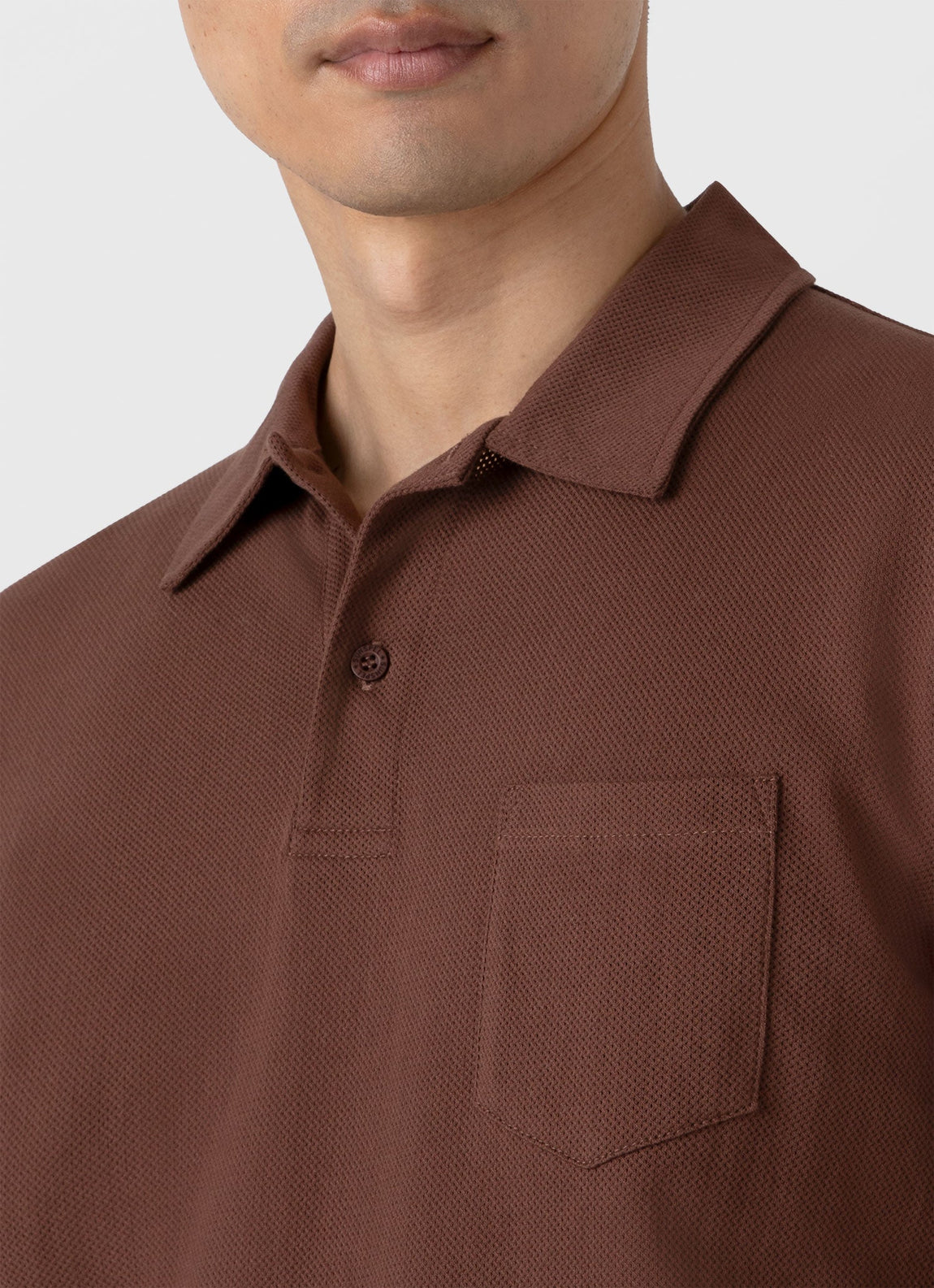 Men's Riviera Polo Shirt in Cocoa Brown