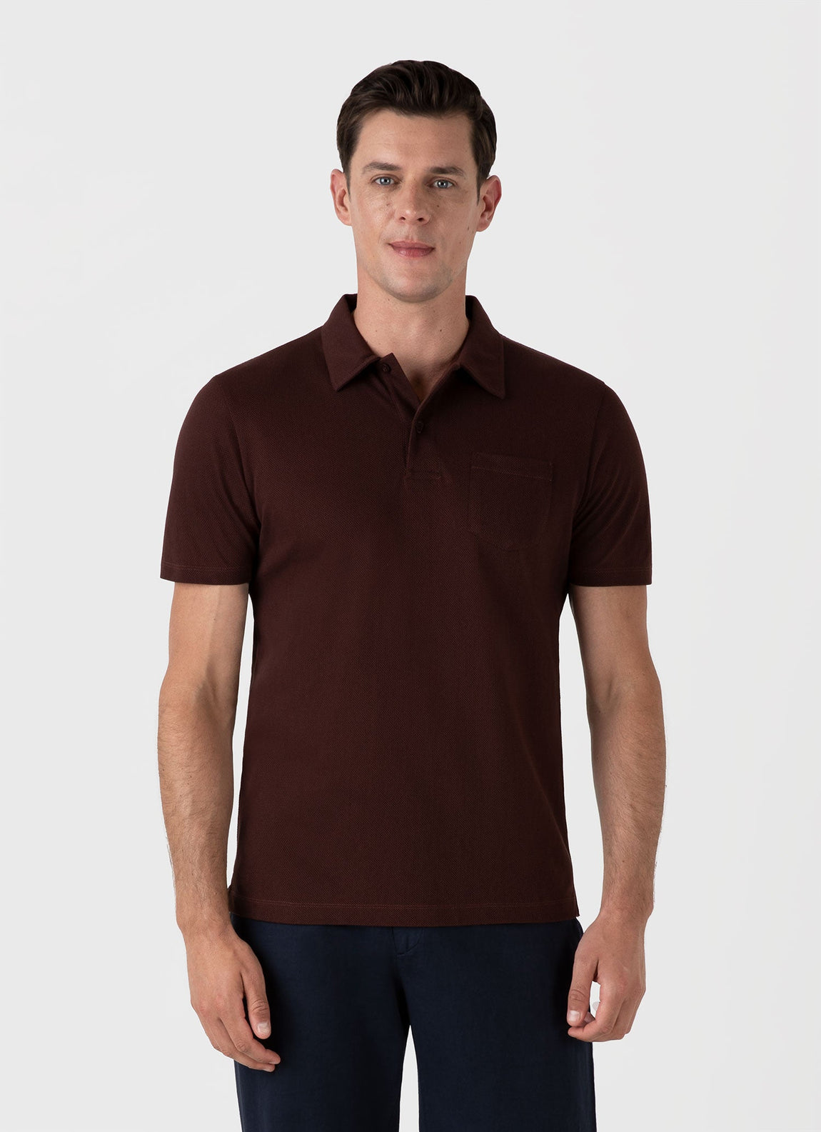 Men's Riviera Polo Shirt in Raisin