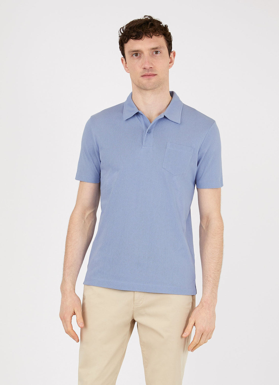 Men's Riviera Polo Shirt in Polar Blue