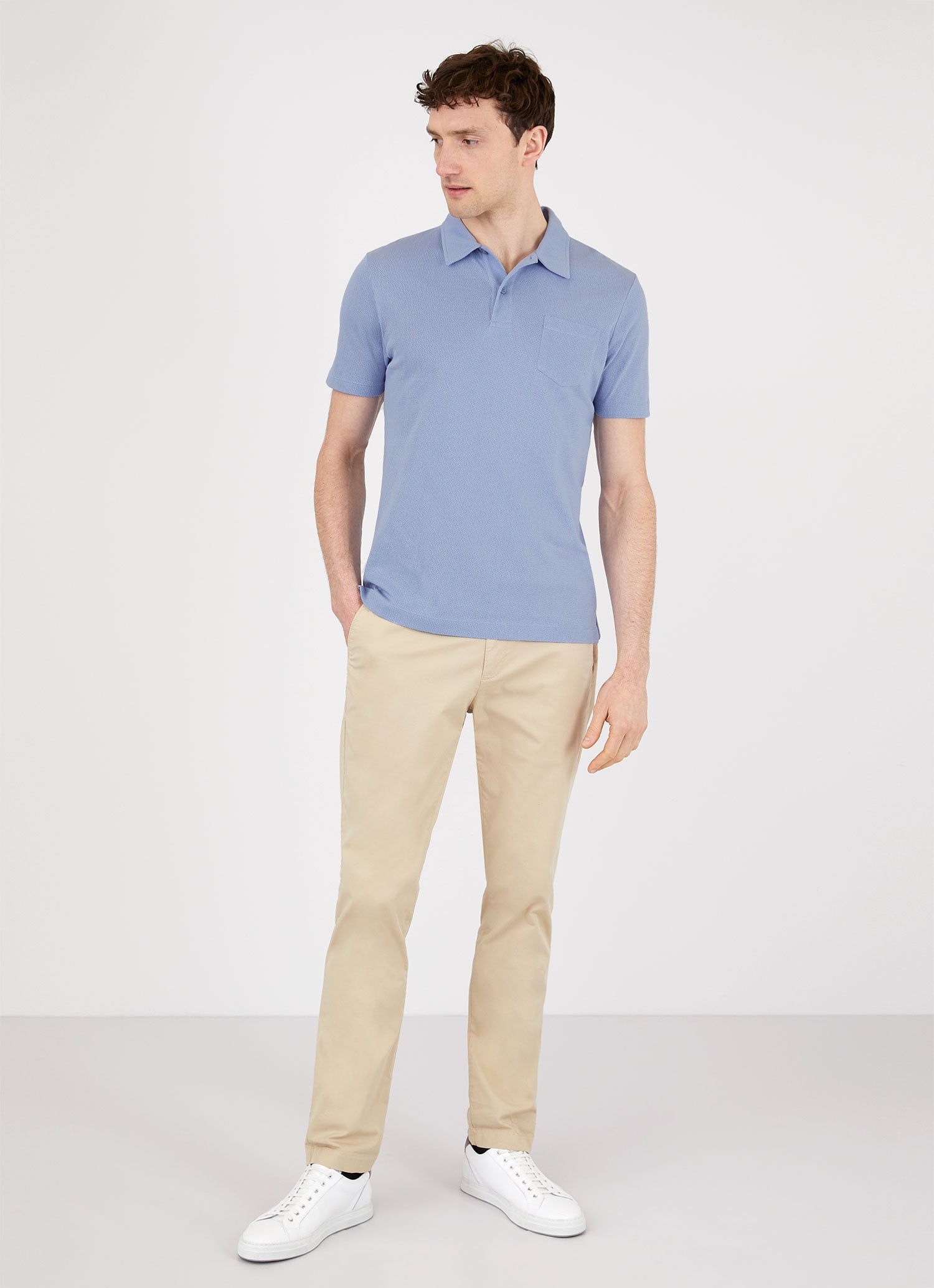 Men's Riviera Polo Shirt in Polar Blue