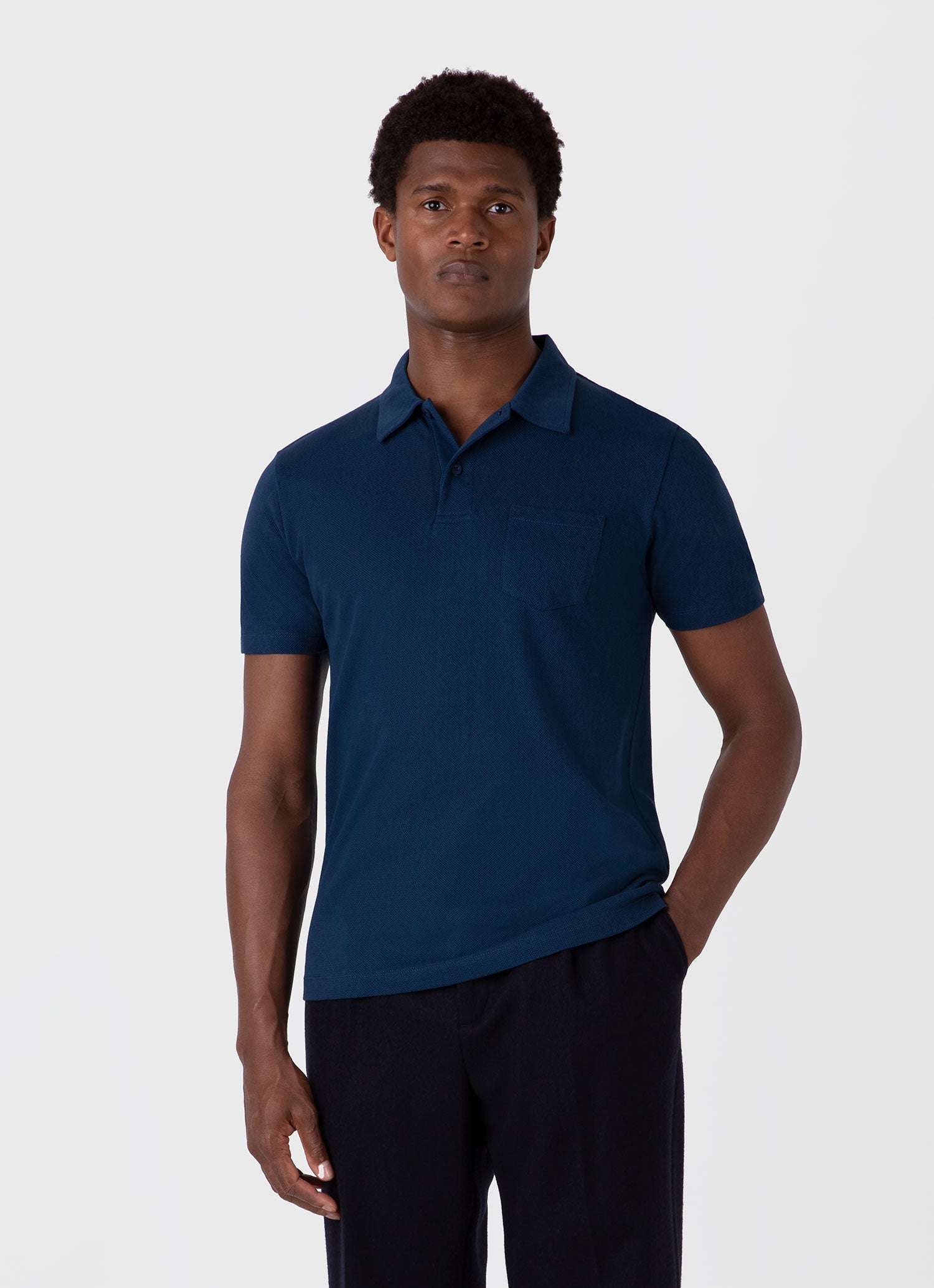 Men's Riviera Polo Shirt in Naval Blue