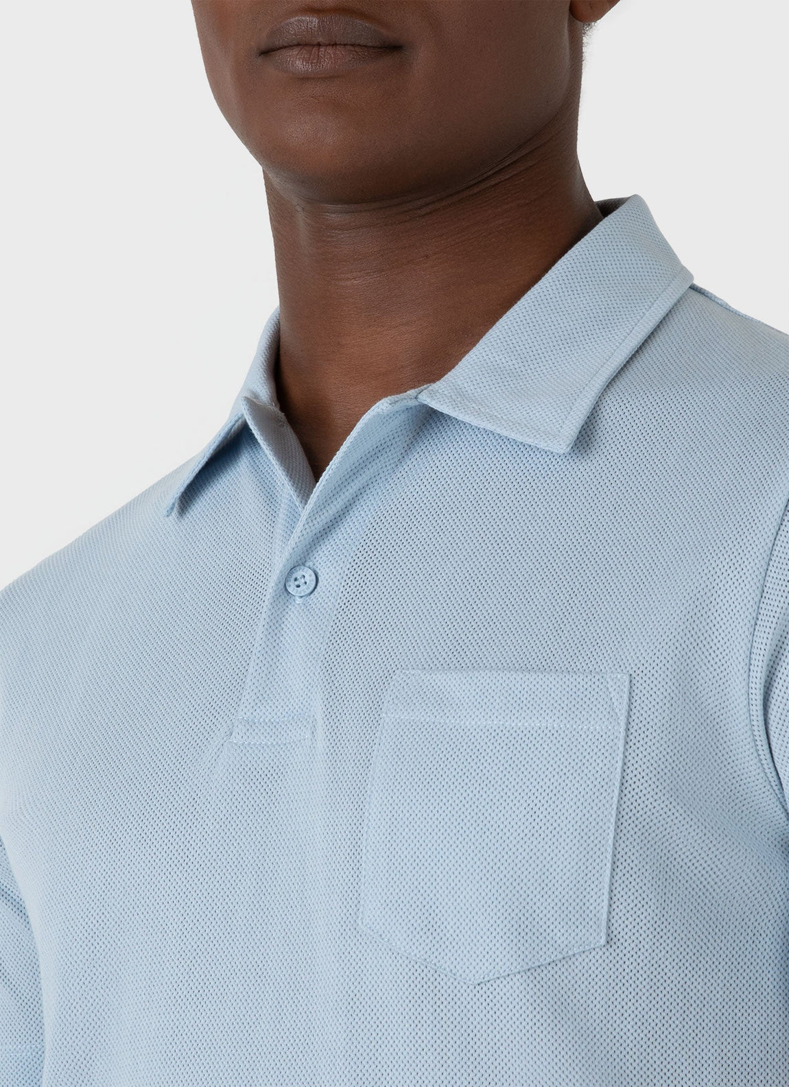 Men's Riviera Polo Shirt in Blue Mist