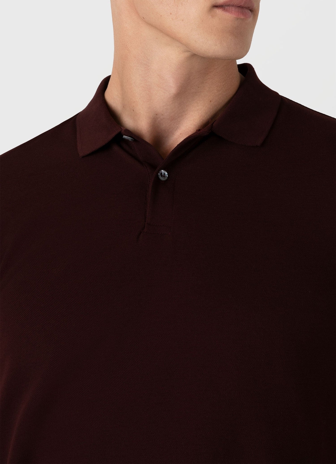 Men's Piqué Polo Shirt in Raisin