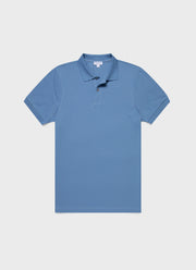 Men's Piqué Polo Shirt in Como Blue