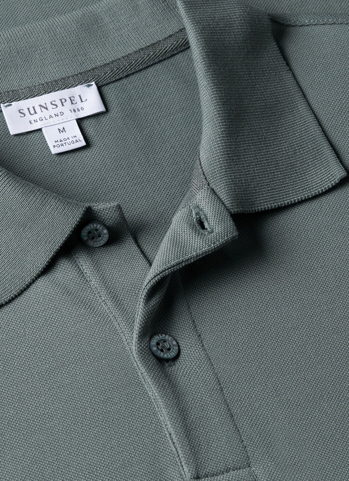 Men's Piqué Polo Shirt in Smoke Green