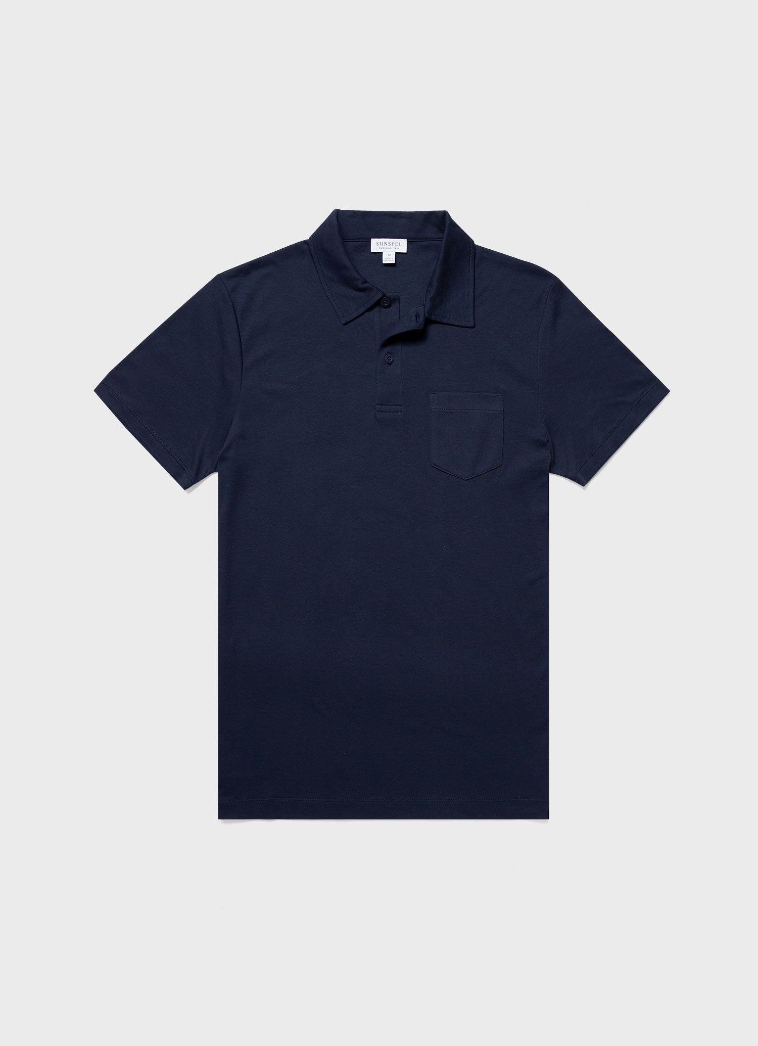 Men's Sea Island Cotton Riviera Polo Shirt in Navy