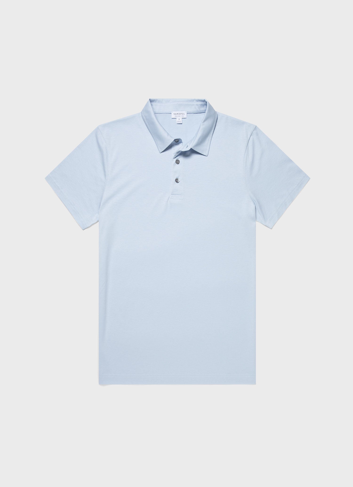 Men's Classic Jersey Polo Shirt in Blue Mist