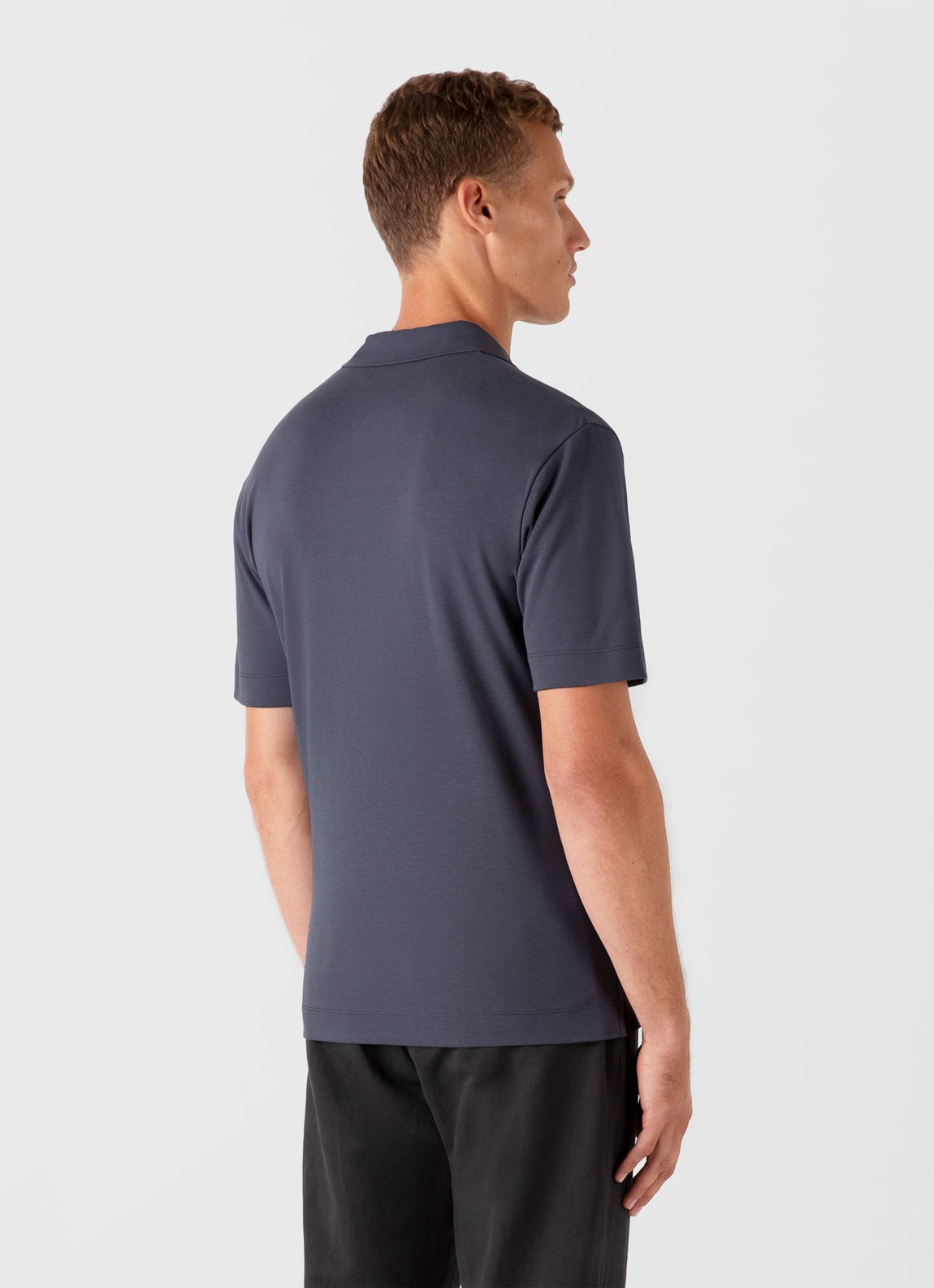 Men's Heavyweight Polo Shirt in Slate Blue