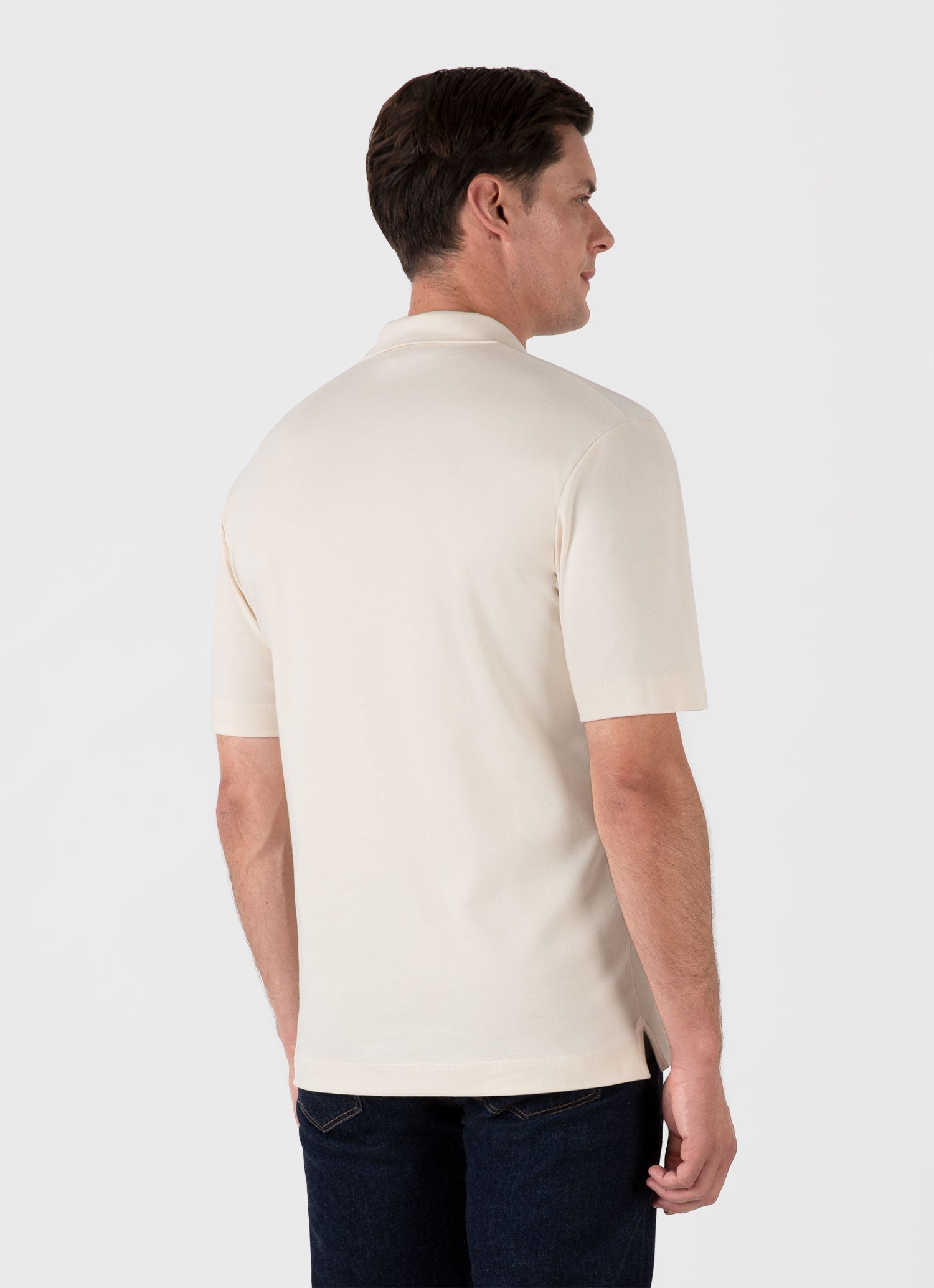 Men's Heavyweight Polo Shirt in Undyed