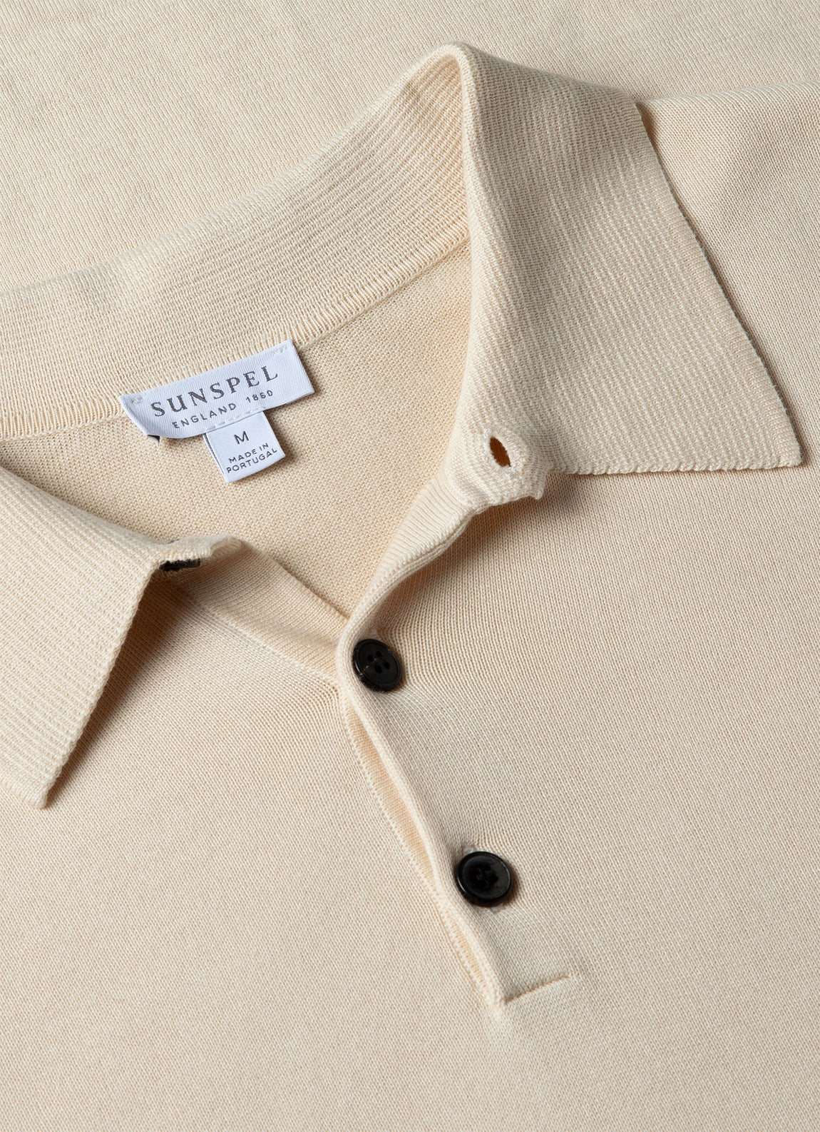 Men's Sea Island Cotton Polo Shirt in Undyed