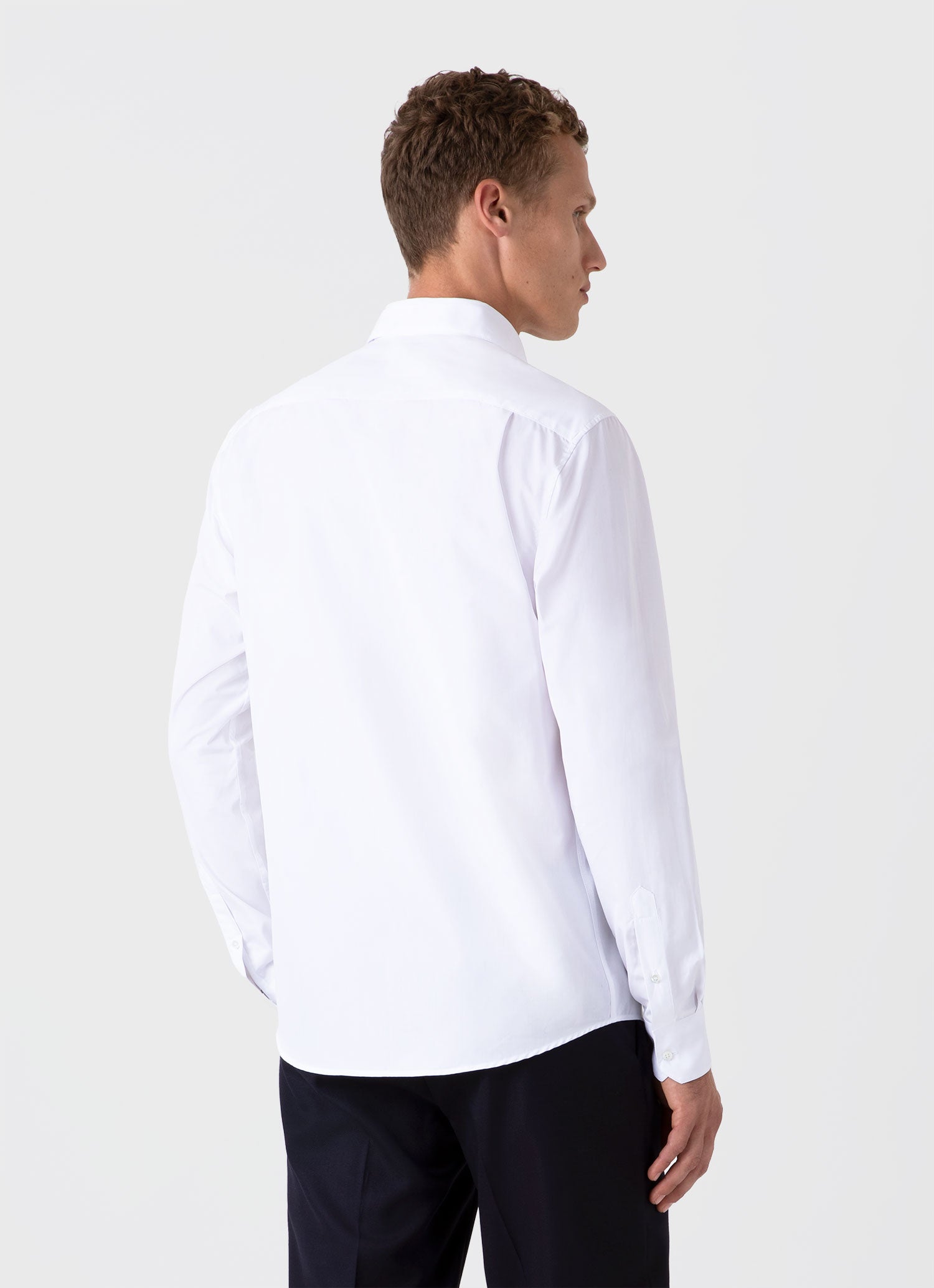 Men's Sea Island Cotton Shirt in White