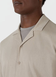 Men's Riviera Camp Collar Shirt in Ash Grey