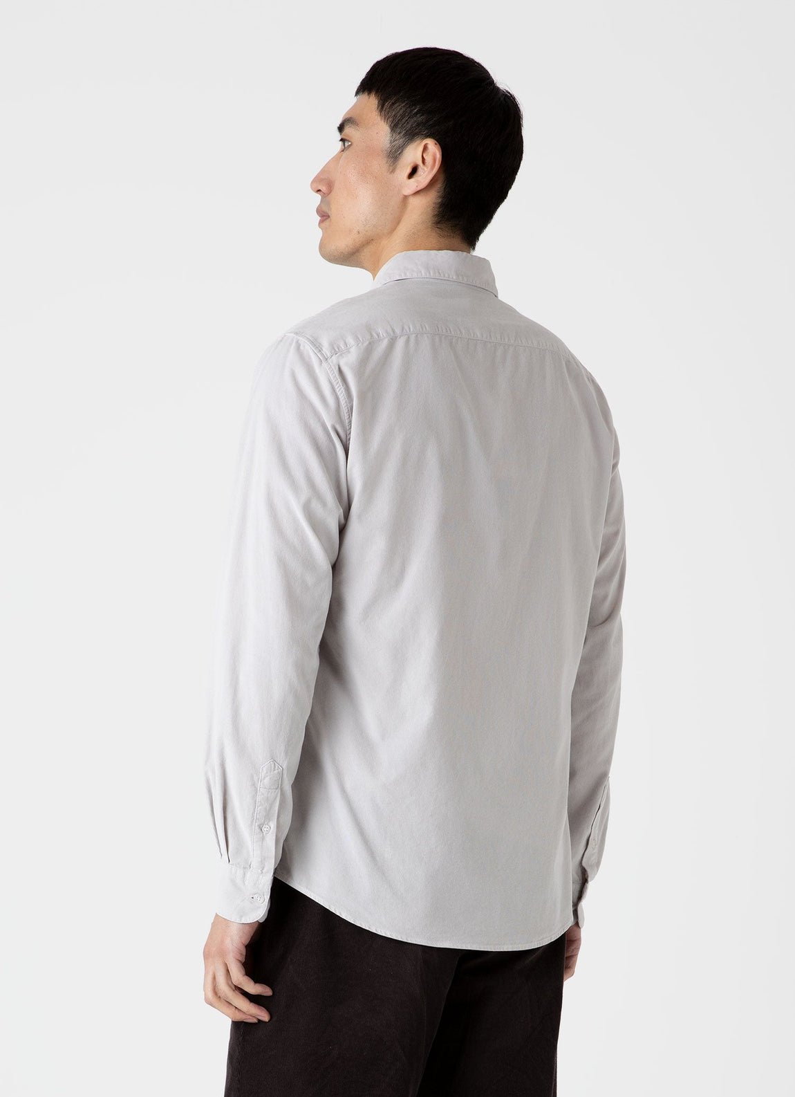 Men's Fine Cord Shirt in Putty