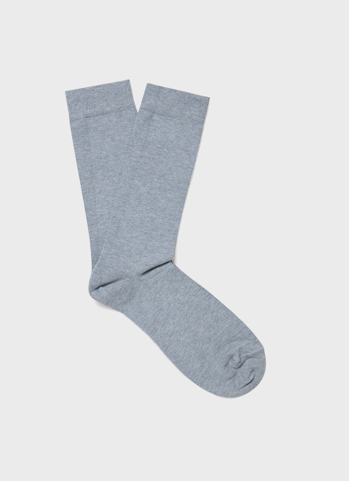 Men's Cotton Socks in Smoke Blue Melange