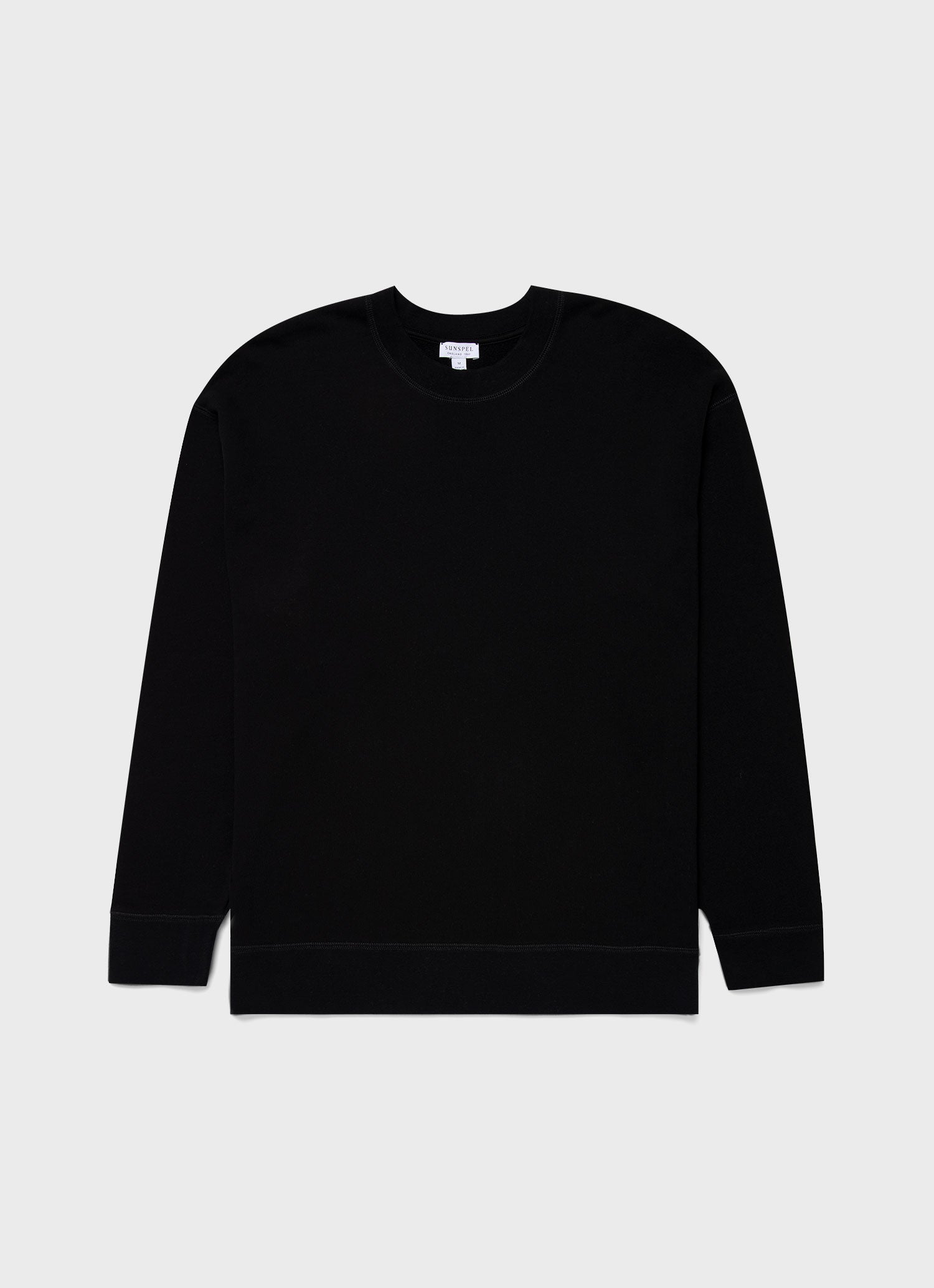 Men's Oversized Loopback Sweatshirt in Black