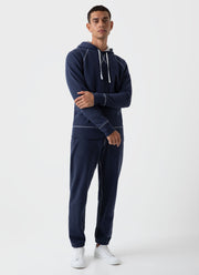 Men's Fleeceback Sweatpants in Navy Melange