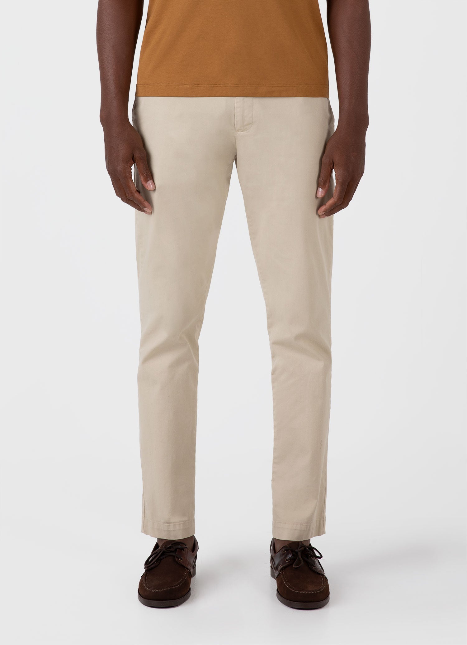 Men's Slim Fit Chino in Light Stone