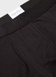 Men's Stretch Cotton Trunks in Black