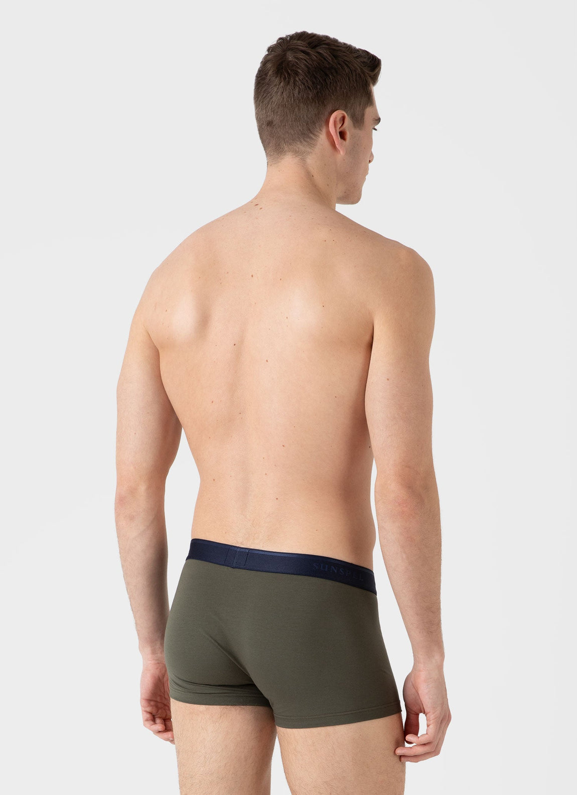 Men's Stretch Cotton Trunks in Khaki