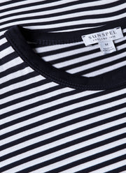 Men's Classic T-shirt in Navy/White English Stripe