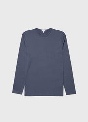 Men's Long Sleeve Classic T-shirt in Slate Blue