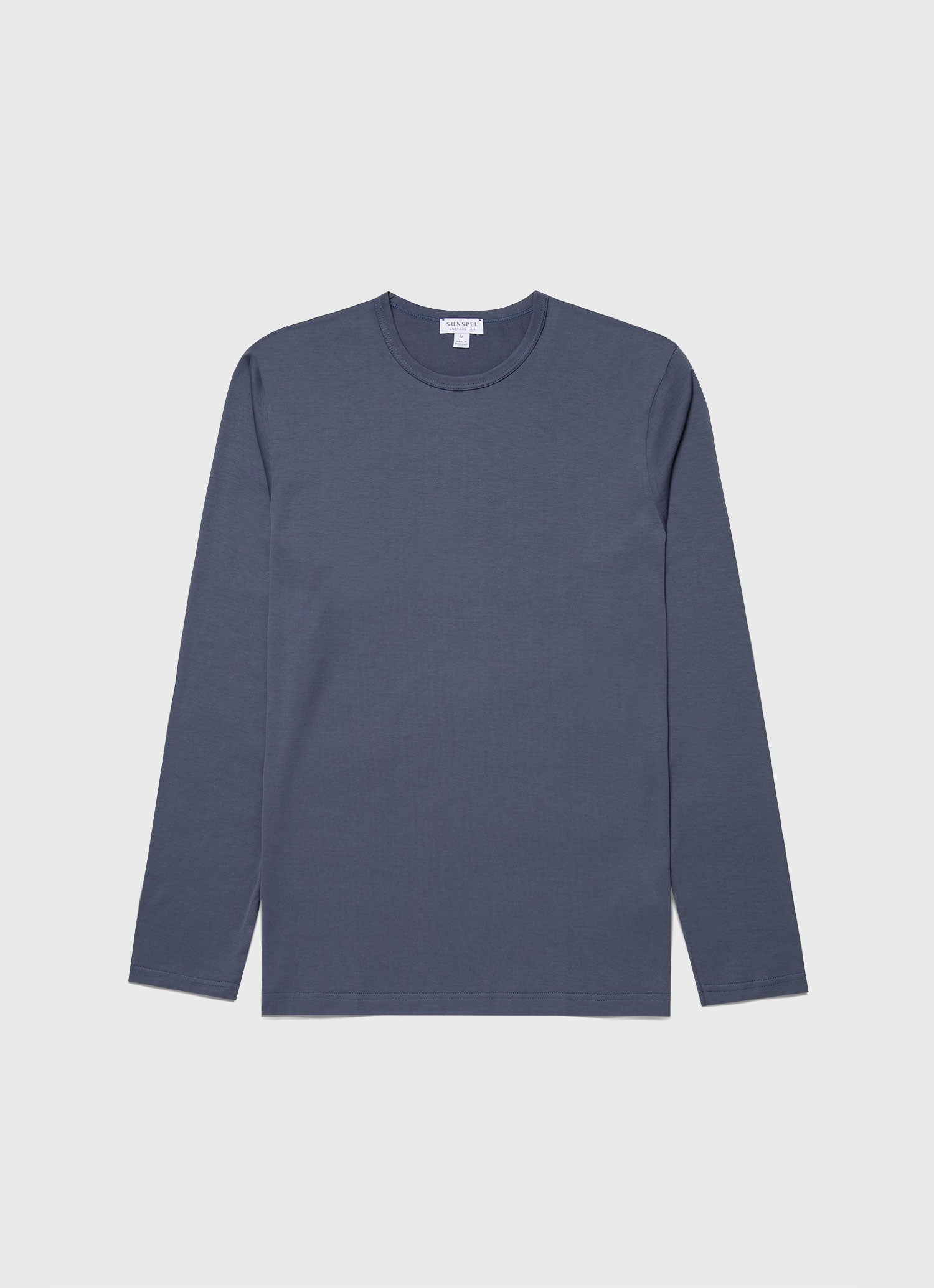 Men's Long Sleeve Classic T-shirt in Slate Blue