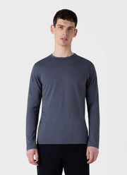 Men's Long Sleeve Classic T-shirt in Slate Blue