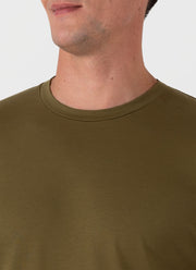 Men's Riviera Midweight T-shirt in Olive Green