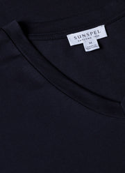 Men's Riviera V Neck T-shirt in Navy