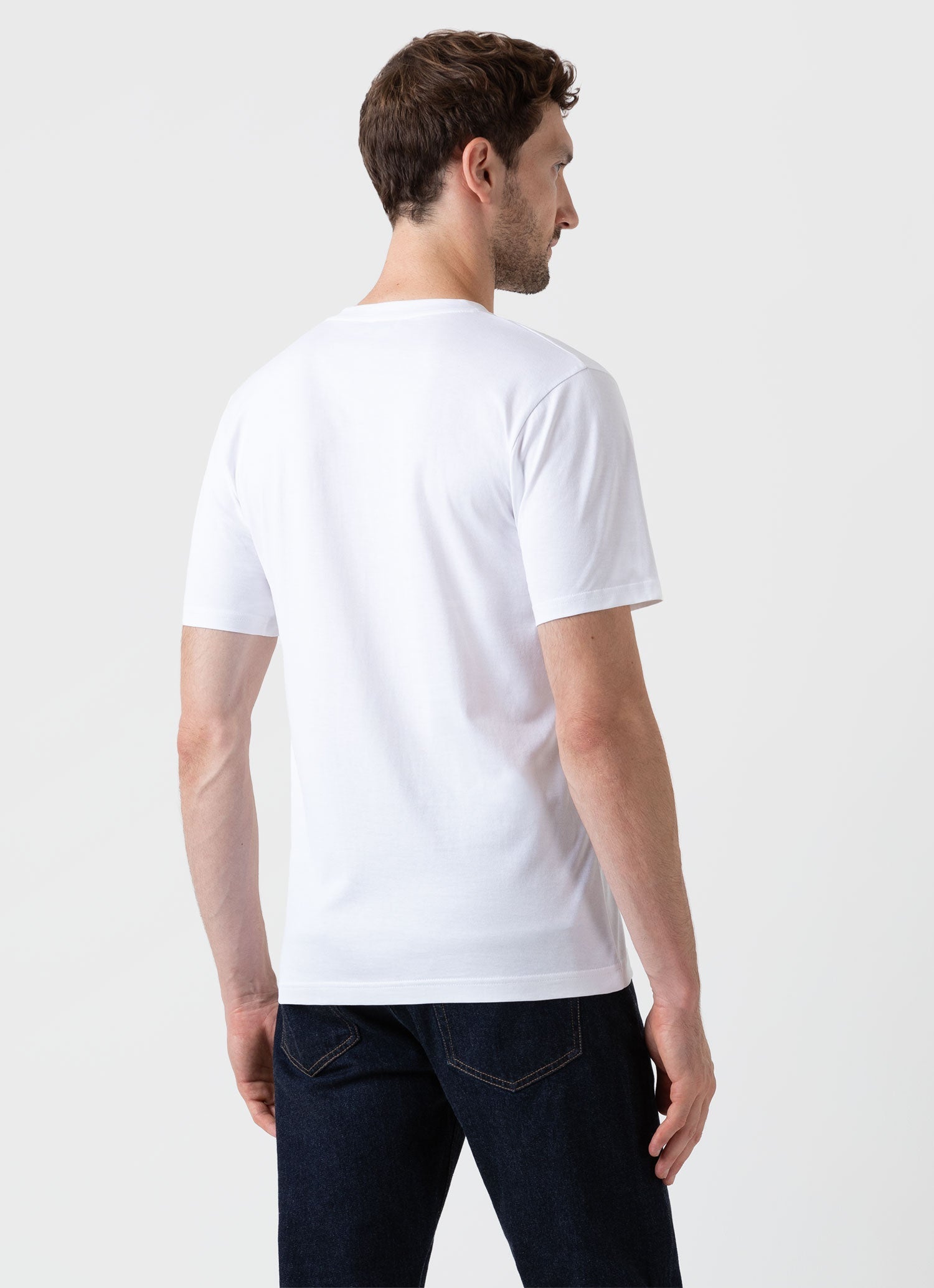 Men's Riviera V Neck T-shirt in White